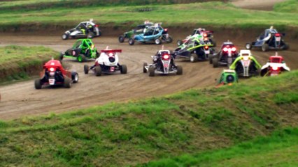 Départ finale open à La Chapelle Vicomtesse.Victoire du n°2 Steven Petiteau.