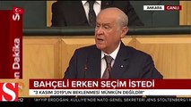 Devlet Bahçeli´den erken seçim talebi