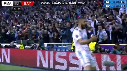 Real Madrid 1-1 Bayern Munich Karim Benzema Goal HD -