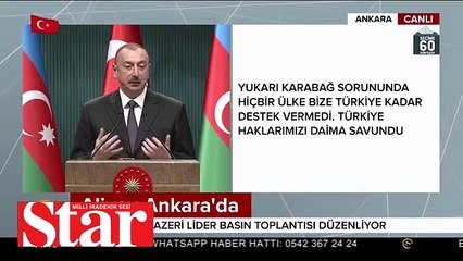 Aliyev "Türkiye´nin çok gelişmiş savunma sanayisi var"