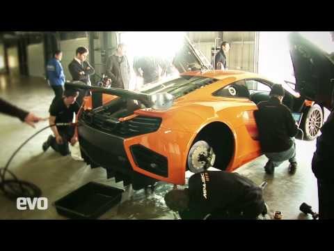 McLaren MP4-12C GT3 racing car shakedown on video - evo Magazine exclusive!