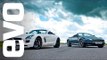 Tiff Needell track battle: Aston Martin DBS Volante  v Mercedes SLS AMG Roadster