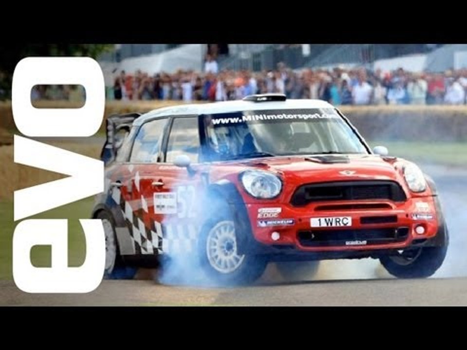 Goodwood Festival of Speed in a Mini WRC - evo...