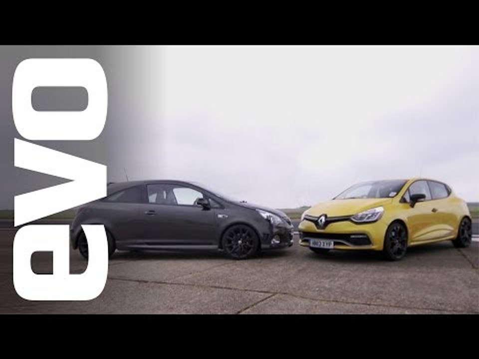 Renault Clio 200 Turbo vs Vauxhall Corsa VXR Clubsport | evo TRACK BATTLE