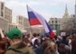 Demonstrators Throw Paper Planes in Moscow to Protest Threat to Messaging Service