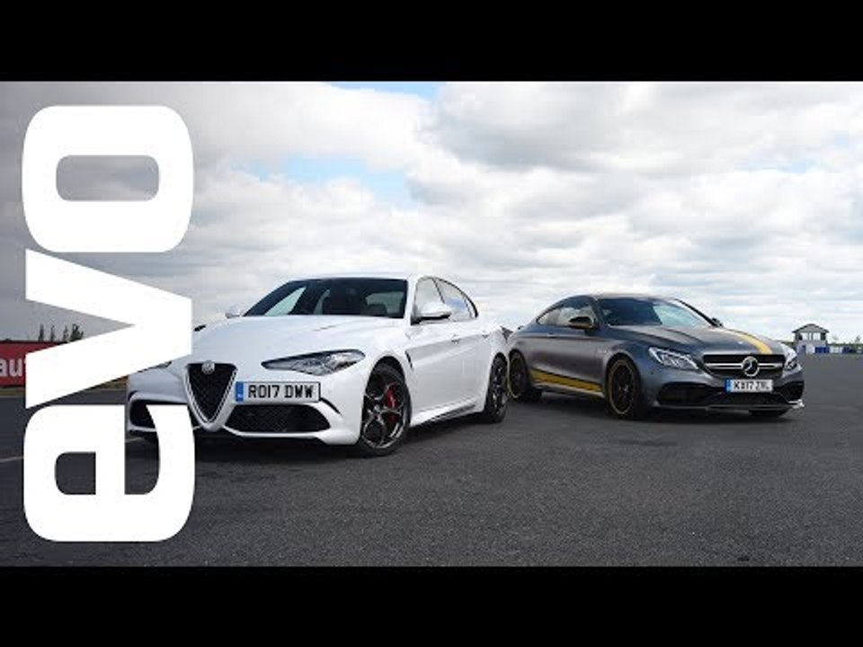 Alfa Romeo Giulia Quadrifoglio v Mercedes-AMG C 63 S Coupe | evo head to head