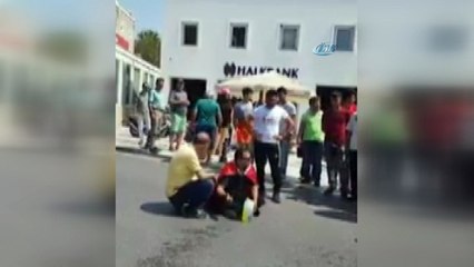 Bodrumun göbeğinde kendini yakmaya kalkıştı