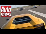 Lamborghini Aventador vs Ferrari FF Drag Race
