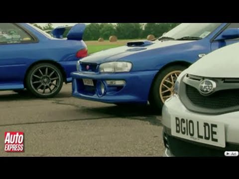 Subaru Cosworth Impreza vs old Imprezas review - Auto Express