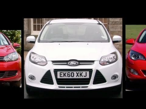New Ford Focus vs VW Golf vs Vauxhall Astra - Auto Express