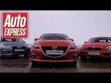 Mazda 3 vs Audi A3 & BMW 1 Series group test