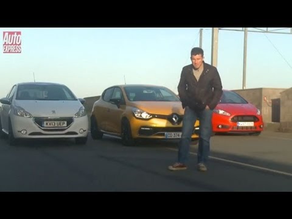 Ford Fiesta ST vs Peugeot 208 GTi vs Renault Clio RS - Auto Express