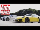 Jaguar F-Type SVR vs Porsche 911 Turbo: everyday supercar drag race