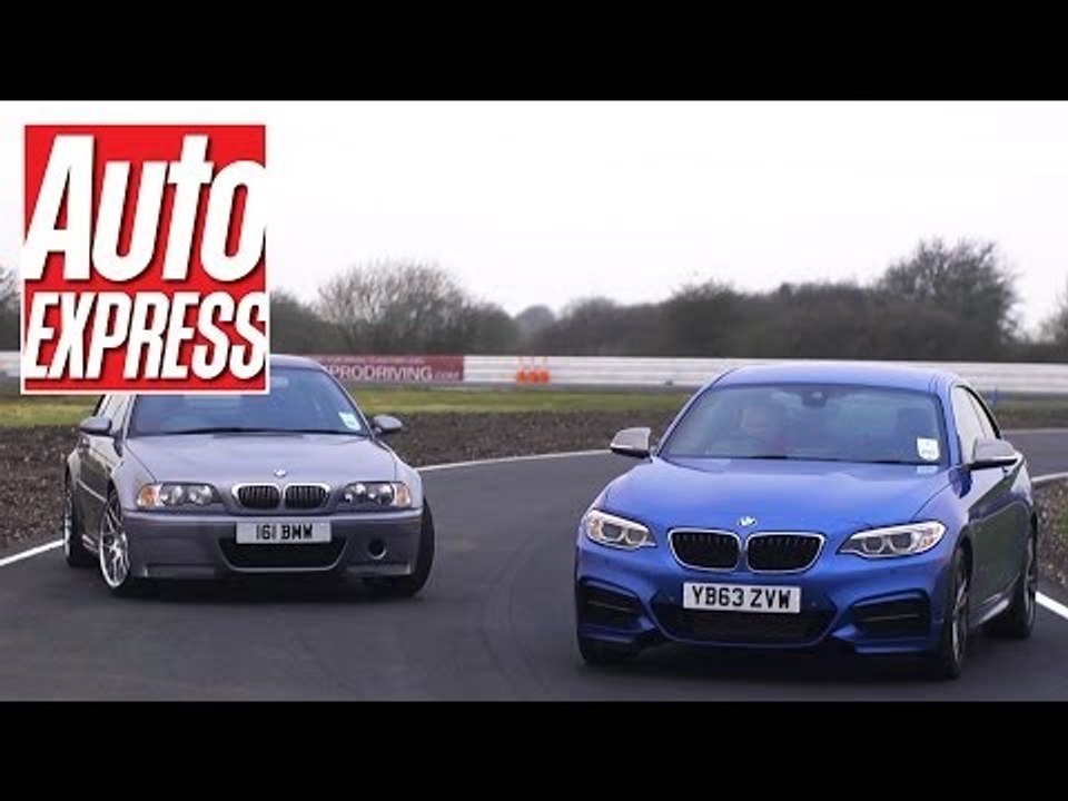 BMW M235i vs BMW M3 CSL on track