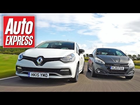Renault Clio RS 220 Trophy vs Peugeot 208 GTi track battle