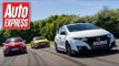 New Honda Civic Type R vs Leon Cupra 280 vs Megane RS Trophy track battle