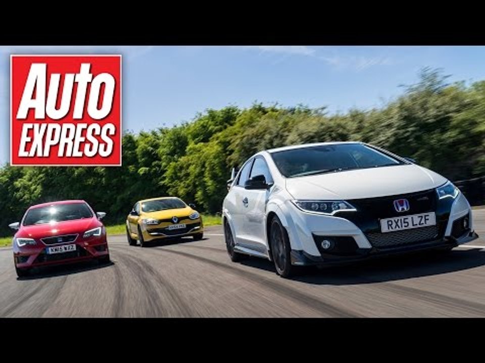 New Honda Civic Type R vs Leon Cupra 280 vs Megane RS Trophy track battle