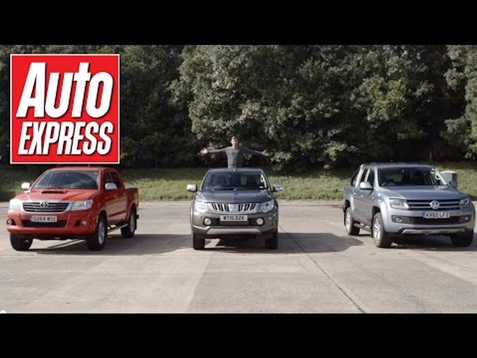 Mitsubishi L200 (Triton) vs Toyota HiLux vs VW Amarok - drag race