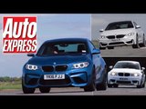 BMW M2 vs 1M Coupe vs M4 track battle: two-door M car triple test!