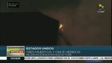 Incendios en Nueva York dejan tres muertos y once heridos