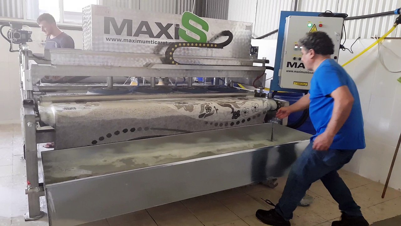 otomatik halı yıkama makinası,halı sıkma makinası maxis