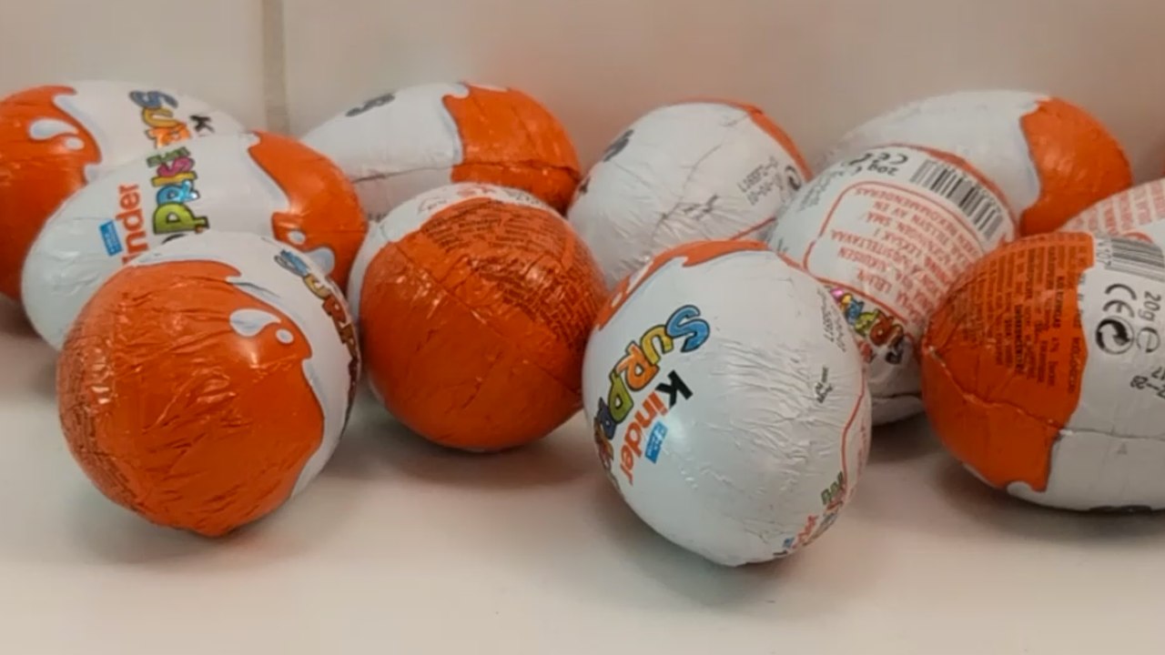 Opening Kinder Surprise Eggs - 01