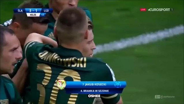3-1 Jakub Kosecki Goal Poland Ekstraklasa - 30.04.2018 Slask Wroclaw 3-1 Lechia Gdansk