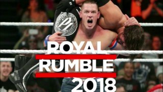 WWE John  Cena vs AJ Style Royal Rumble Match 2018