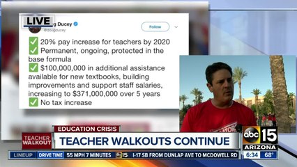 Teachers rally at Arizona Capitol for third day