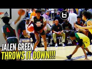 Jalen Green WINDMILL Starts Adidas Session II w/ a BANG! EBO vs Celtics Highlights!