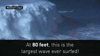 Biggest wave ever surfed: Rodrigo Koxa's record ride!