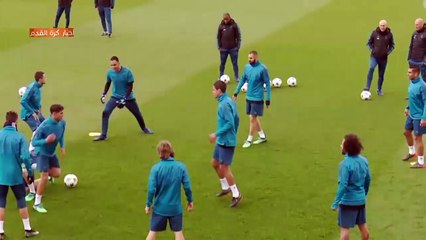 شاهد قبل الحدف : رونالدو يسخر من أشرف حكيمي في تدريبات ريال مدريد