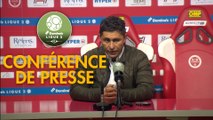 Conférence de presse Stade de Reims - Havre AC (0-1) : David GUION (REIMS) - Oswald TANCHOT (HAC) - 2017/2018