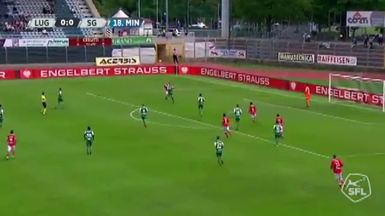 Lugano 1:0 Sankt Gallen (Switzerland. Super League. 29 April 2018)