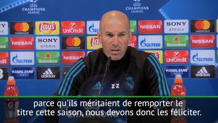 Real Madrid - Zidane : "Nous devons féliciter le FC Barcelone"