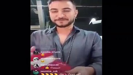 حسين بن حاج يغني بعد فوزه في برنامج ذافويس أغنية جزائرية ويقول انا احب الفرح والمرح