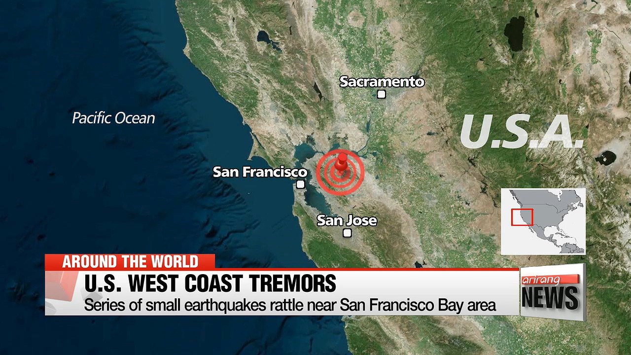Series of small earthquakes rattle near San Francisco Bay area