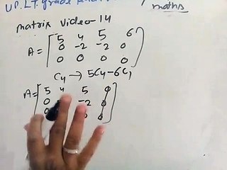 Matrix for tgt maths most question video 14