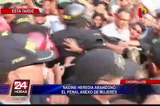 Nadine Heredia abandonó penal de mujeres de Chorrillos