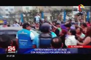 Vecinos de El Agustino bloquean avenida Ferrocarril como medida de protesta