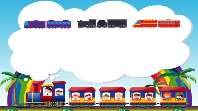 Funny Dinosaur Cartoons episode 2 Learn Trains | Videos for Babies | Toon-O-Saur