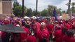 Arizona teachers mob lawmakers in third day of walkout