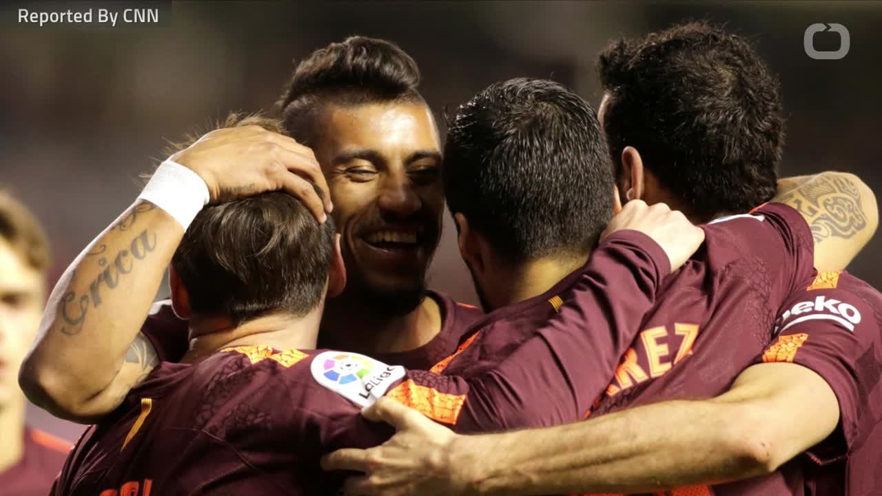 Lionel Messi's Hat-Trick Clinches Title For Barca