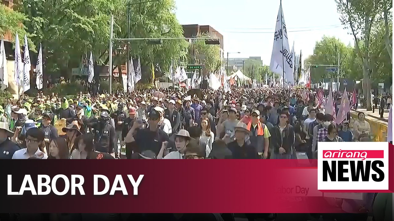 Labor Day demonstrations and celebrations acros...