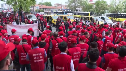 Metal-İş ve Nakliyat-İş Sendikası üyeleri toplandı - İSTANBUL