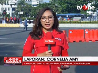 Ribuan Rombongan Buruh Berkumpul Sejak Subuh