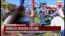 Minikler doyasıyla eğlendi