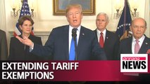 U.S. extends tariff exemptions for EU, other allies