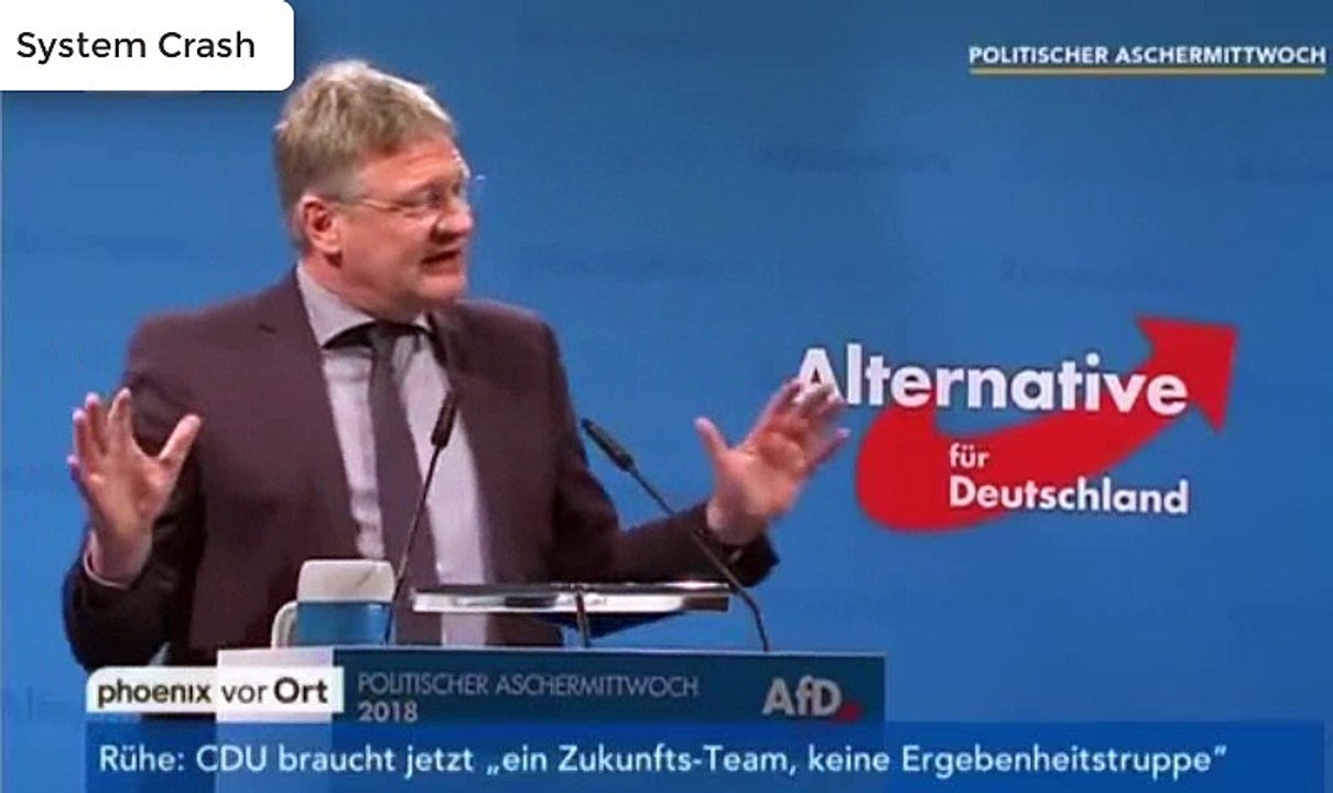 AfD Meuthen * MERKEL MUSS WEG // System Crash
