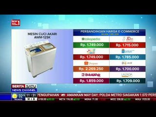 Perbandingan Harga E-Commerce: Mesin Cuci Akari AWM-12SK